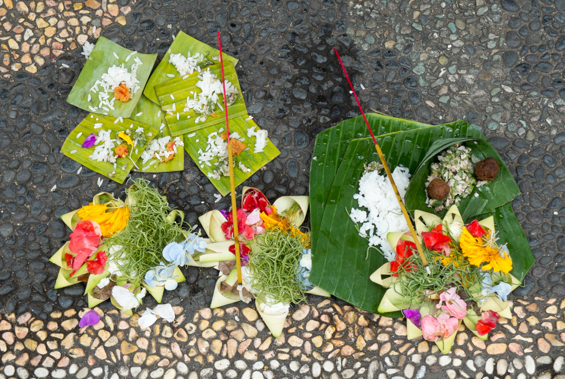 offerings in Bali
